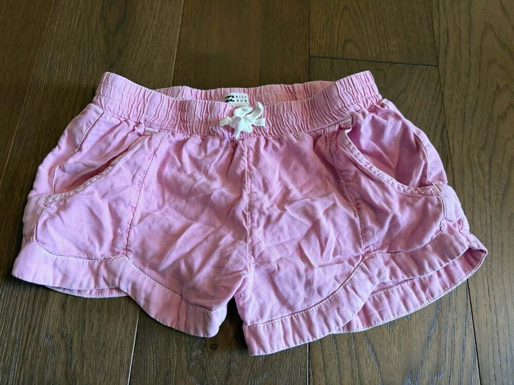 Billabong Mad For You Girls Shorts Size L Pink Twill